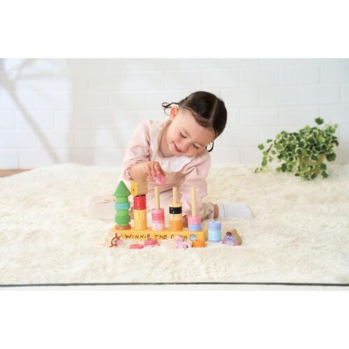 DISNEY HELLO! WOODEN WORLD くまのプーさん 森の数かぞえリング トイザらス限定