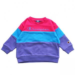 【Champion】長袖切替トレーナー パープル×100cm ベビーザらス限定