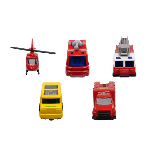 ダイキャスト 5パック レスキューセット トイザらス限定 クリスマスプレゼント 3歳 4歳 5歳