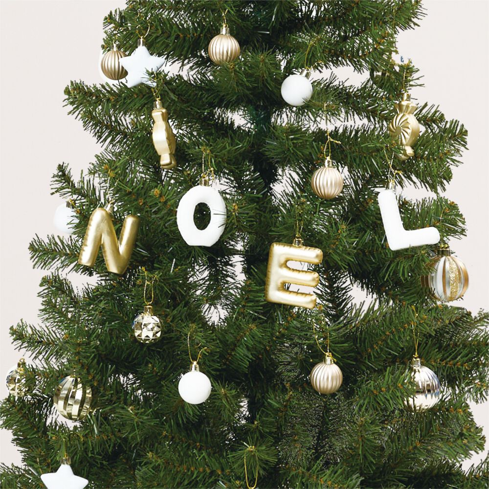 クリスマス】30PCSオーナメントセット ゴールド＆ホワイト＆シャンパン