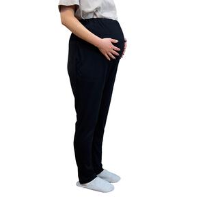 ルームパンツ スムース ウエストアジャスター付き ブラック&times;L-LL