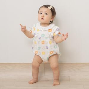 miffy ミッフィー 半袖ボディスーツ 総柄メッシュ ホワイト&times;70cm ベビーザらス限定