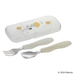ピーナッツコレクション おはし持ちスプーン・フォーク（ケース付）FS スヌーピー