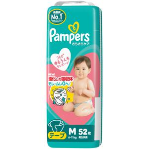 パンパースさらさらケア テープ Mサイズ（6～11kg）52枚【P&G テープタイプ おむつ】
