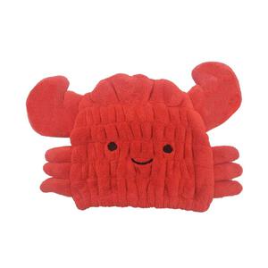 【ブラックフライデー】吸水キャップ カニ レッド