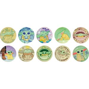 スターウォーズ グローグー ブラインドふわふわ缶バッジ(VOL.2) 全10種【種類ランダム】