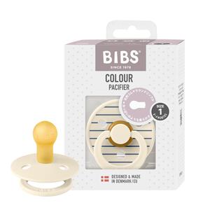 BIBS ビブス おしゃぶり カラー 1パック サイズ１ (ピンアイボリーブルー)