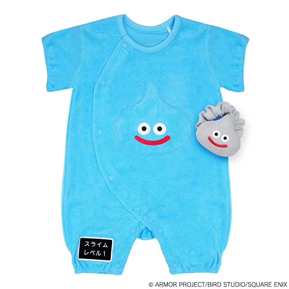 ドラクエベビー＆キッズ 半袖フィットオール スライム メタルスライム