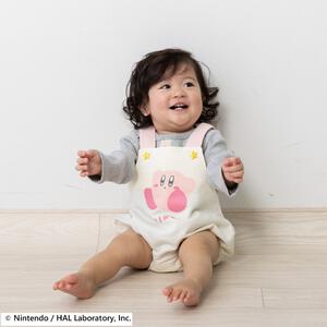 星のカービィ 吊りブルマ 裏毛 ホワイト&times;70-80cm ベビーザらス限定