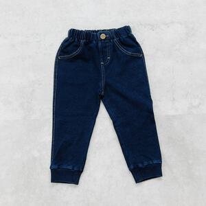 ベビーザらス限定　RAT-A-TATR ラッタッター デイリーパンツ インディゴミニ裏毛 ロングパンツ(ネイビー&times;95cm)