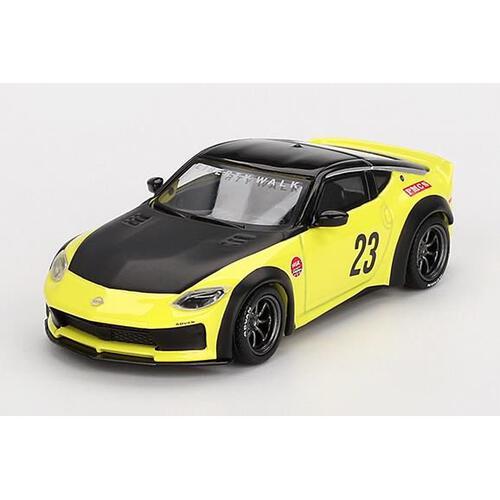 MINI GT 1/64 Nissan Z LB★NATION WORKS イカズチイエロー(右ハンドル)