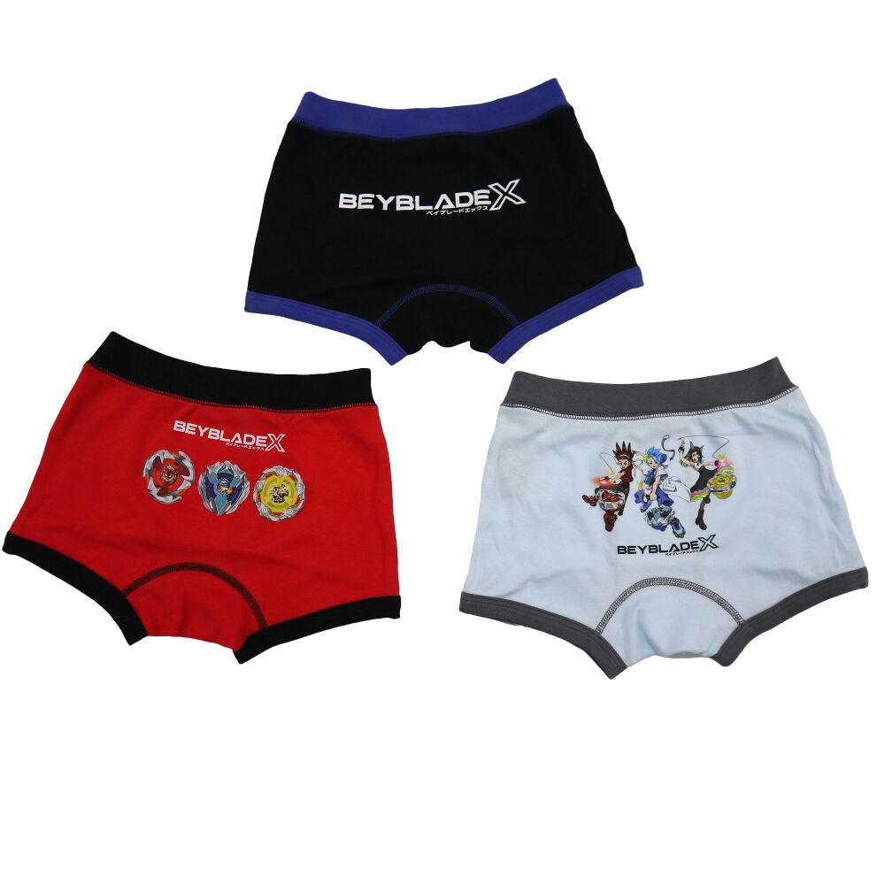 まとめ売り 130cm BEYBLADE X ベイブレードエックス 3枚組ボクサーパンツ ブラック