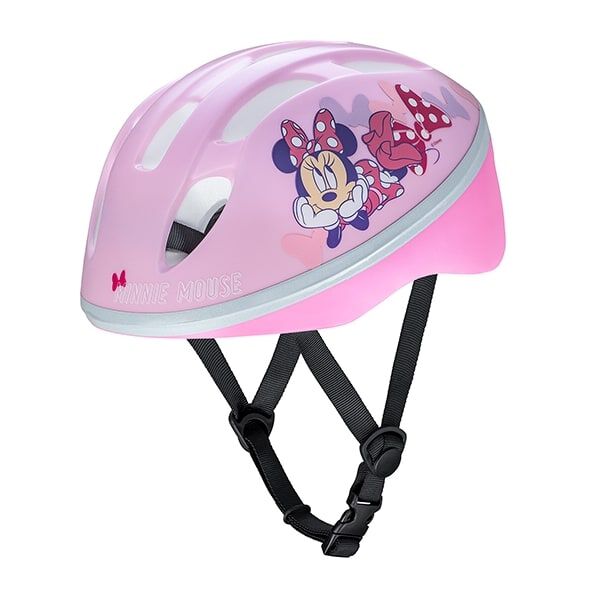 ミニーマウス ポルカドット キッズヘルメット 53～57cm 子供用
