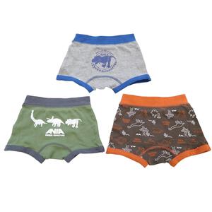 ANIA アニア 3枚組ボクサーパンツ 総柄&times;ワンポイント(グレー&times;100cm) ベビーザらス限定