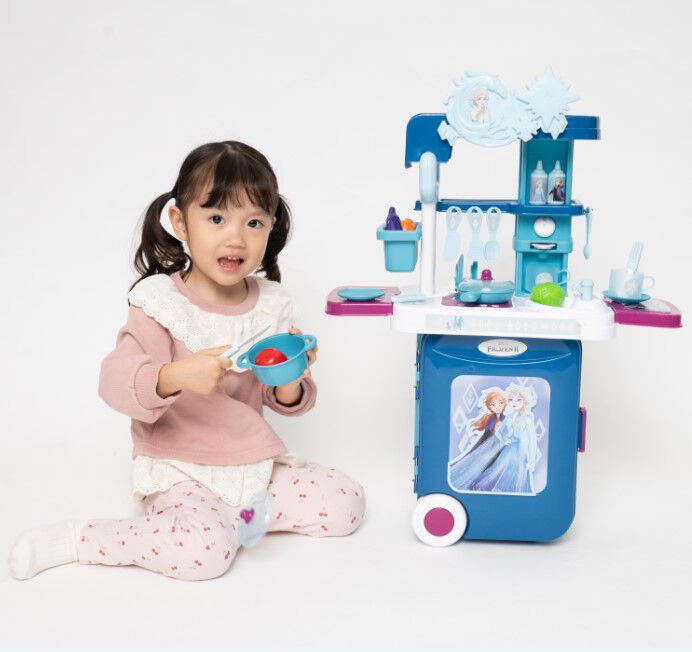アナと雪の女王 キッチンにへんしん！コロコロハコベルスーツケース