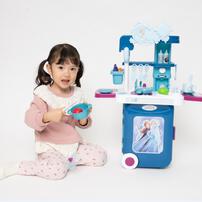 アナと雪の女王 キッチンにへんしん！コロコロハコベルスーツケース おままごとキッチン コンパクト おもちゃ 食べ物 おしゃれ クリスマスプレゼント 3歳 4歳 5歳