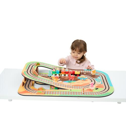 やわらかマットの上で走る！ダイナソートレインセット トイザらス限定