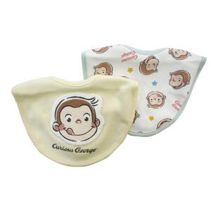 おさるのジョージ 2枚組スタイ アップリケ ベビーザらス限定