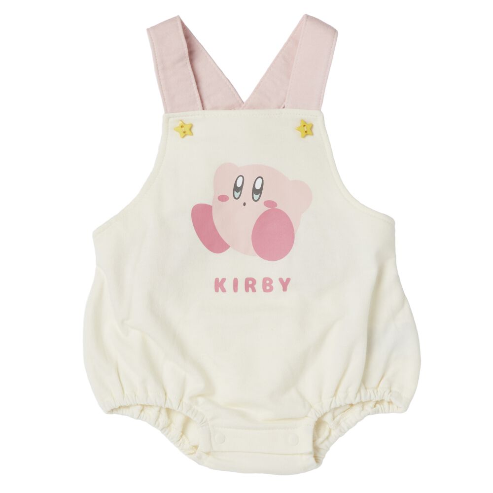 星のカービィ 吊りブルマ 裏毛 ホワイト×70-80cm ベビーザらス限定