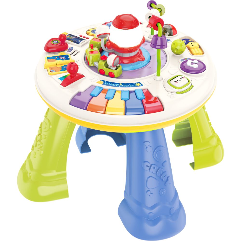 プレイポップ 音と光のデラックス アクティビティテーブル ベビーザら