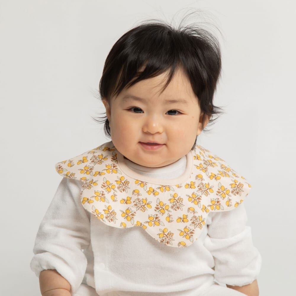 360度スタイ 2枚組 レモン柄(イエロー×Free) ベビーザらス限定