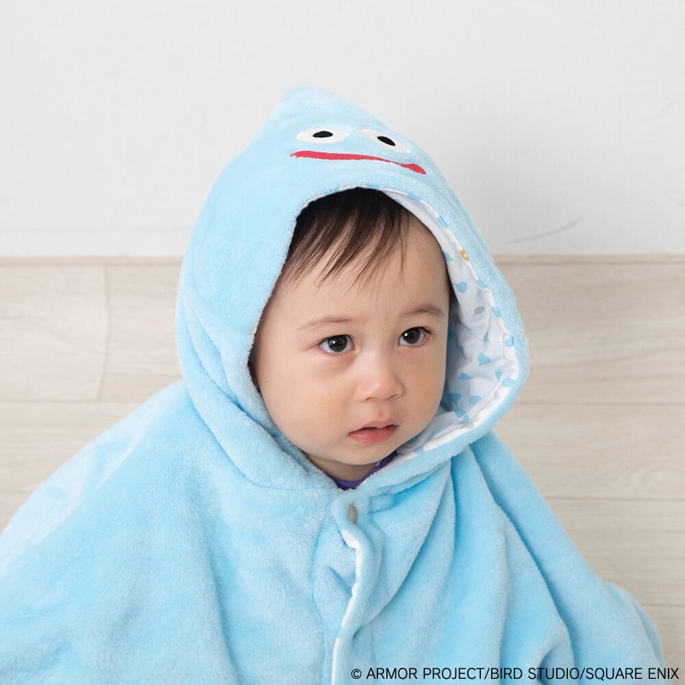 ドラクエベビー＆キッズ あったかポンチョ スライム 70-90cm ベビーザ