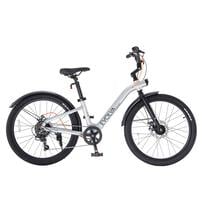 24インチ 身長140cm～168cm 子供用自転車 エボルバスポーツ マットメタリックシルバー ６段変速 トイザらス限定