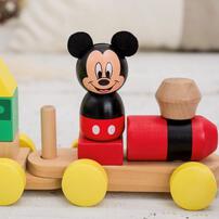 DISNEY HELLO! WOODEN WORLD ミッキーマウス / ワクワク冒険号！ トイザらス限定 ギフト 誕生日 プレゼント&nbsp; 2歳 3歳 4歳