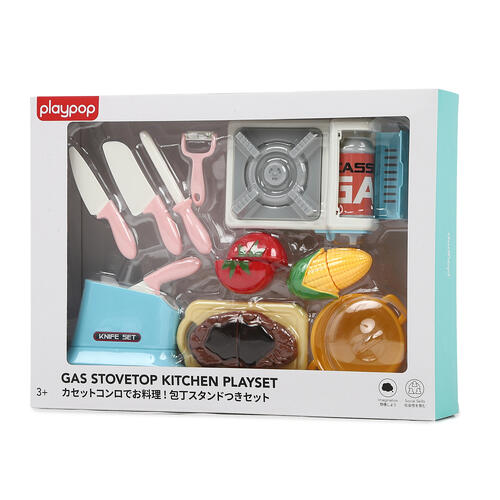 カセットコンロでお料理！包丁スタンドつきセット トイザらス限定 ままごと  3歳 4歳 5歳