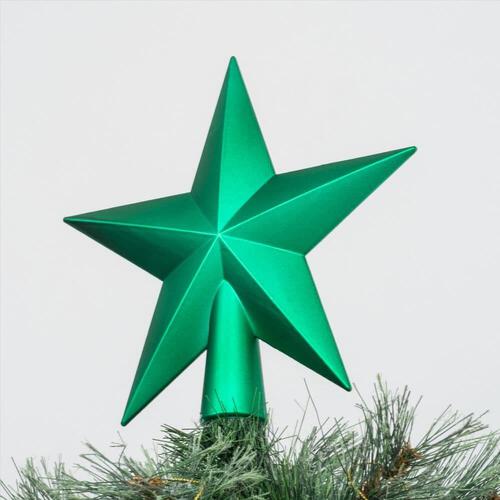 クリスマスツリー用 20cm ツリートップ シャイニー グリーン 緑 トイザらス限定