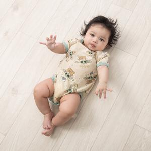 Disney ディズニー スターウォーズ 半袖ボディスーツ 総柄 グローグー ベージュ&times;70cm ベビーザらス限定 赤ちゃん 出産準備 出産祝い ベビー服 子供服