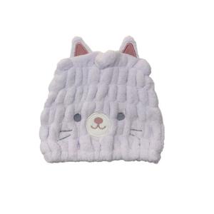 【ブラックフライデー】吸水キャップ 猫 ピンク