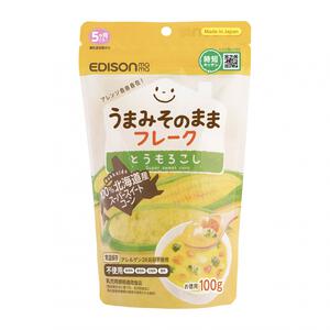EDISONmama エジソンママ うまみそのままフレークとうもろこし100g 【乳児用規格適用食品 離乳食 ベビーフード】【5ヶ月～】