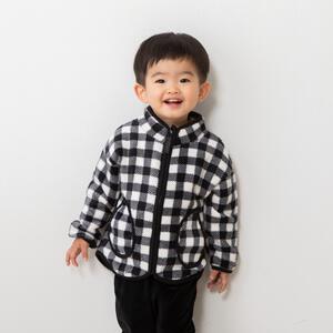 ベビーザらス限定　COJIKA マイクロフリース ジャケット チェック(ブラック&times;95ｃｍ)