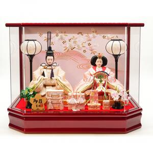 【雛人形】ケース飾り 親王飾り「流水桜アクリル」（322927）ひな人形 ひな祭り お雛様 おしゃれ トイザらス・ベビーザらス限定【メーカー直送】