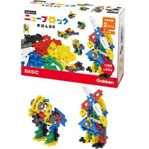 Gakkenニューブロック きほん60｜2歳～ 創造性 発想力 考える力 組み方は自由自在