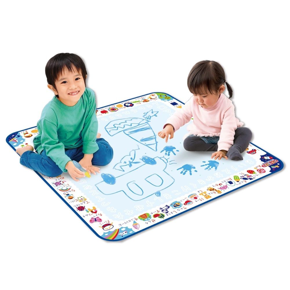 スイスイおえかき あお｜ペン練習 なぞり書き ことば覚え 1.5歳