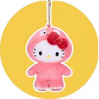 サンリオキャラクターズ ダイナソー キーチェーン ハローキティ トイザらス限定 クリスマスプレゼント 6歳 7歳 8歳