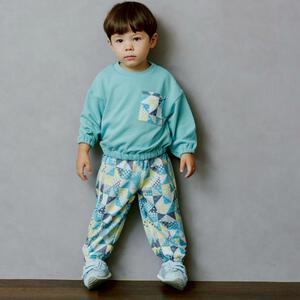 sophitica キルトパチワ柄トレーナー グリーン&times;90cm