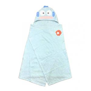 SANRIO サンリオ フード付き湯上りタオル ハンギョドン ブルー×フリー ベビーザらス限定
