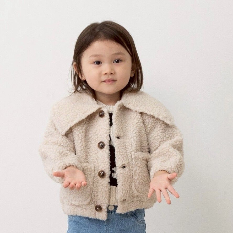 sophitica ボアジャケット オフホワイト×90cm | マタニティ・ベビー