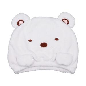 吸水キッズキャップ すみっコぐらし しろくま(ホワイト×フリー)