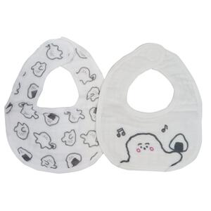 シナぷしゅ スタイ2枚組 オニギリ柄(ホワイト×フリー) ベビーザらス限定