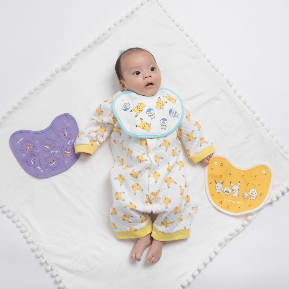 STOOKE Newborn Set 美品 monpoke モンポケ パチパチ付け替えスタイ 4枚組 | マタニティ・ベビー
