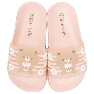 キッズシャワーサンダル Bear Café ピンク 15cm