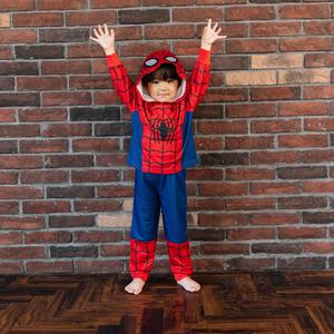 MARVEL スパイダーマン コスチューム 上下スーツ レッド×130cm