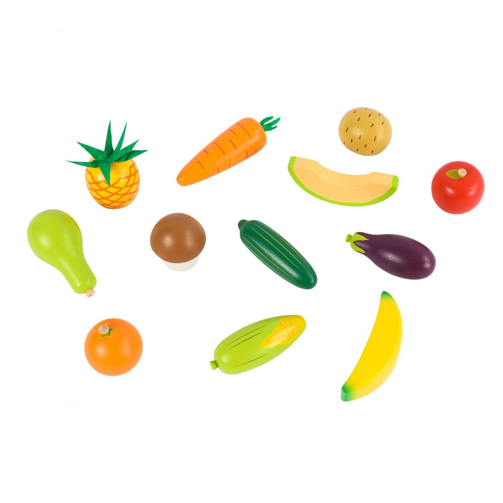 木製フルーツ＆お野菜12個セット トイザらス限定 | おもちゃ通販の