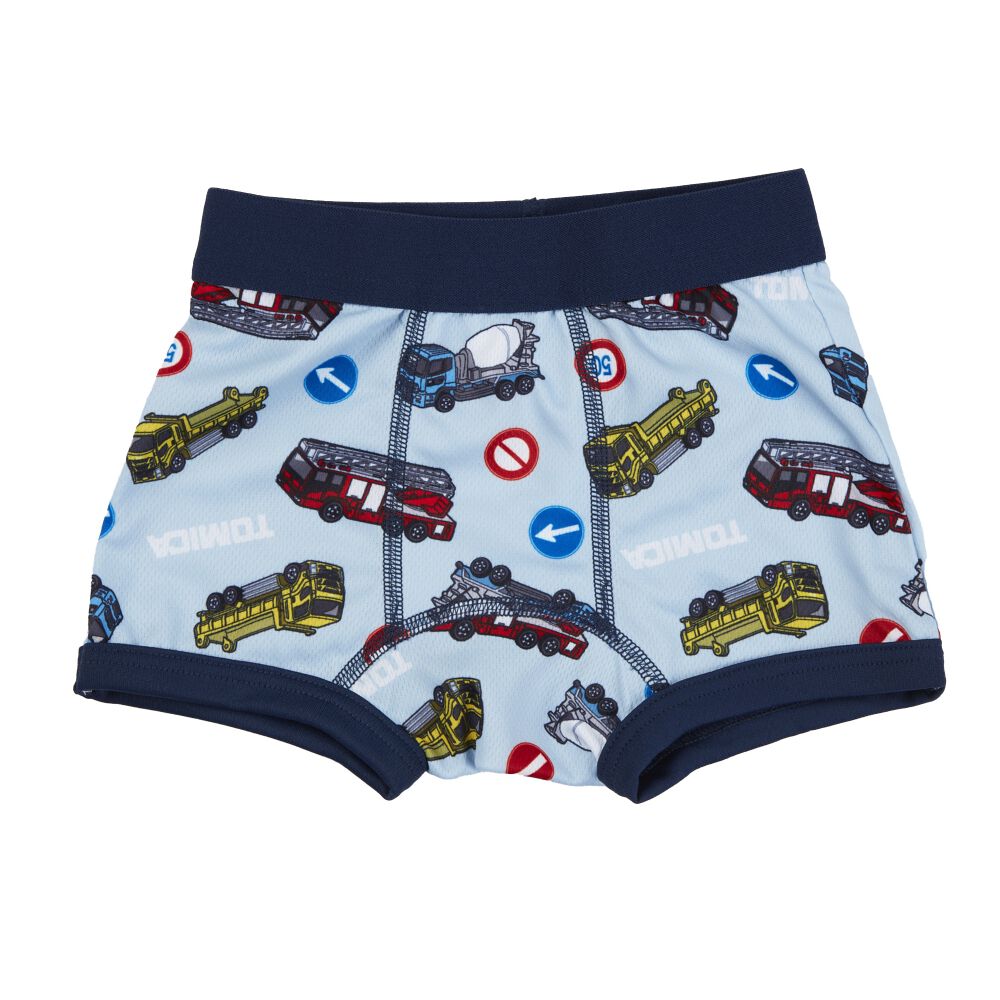 TOMICA トミカ 3枚組ボクサーパンツ ブルー×100cm ベビーザらス限定