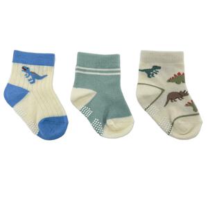 3P恐竜柄ロークルーソックス 9-15cm ベビーザらス限定