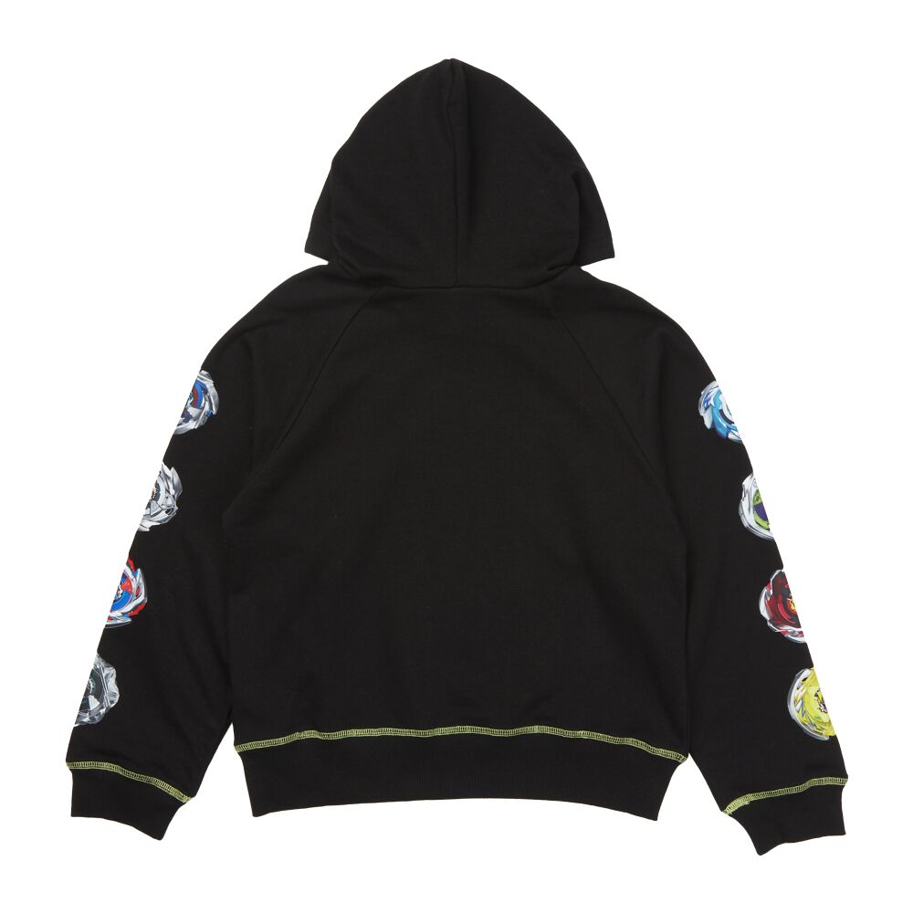 BEYBLADE X 長袖パーカー ベイブレード エックス ブラック×150cm